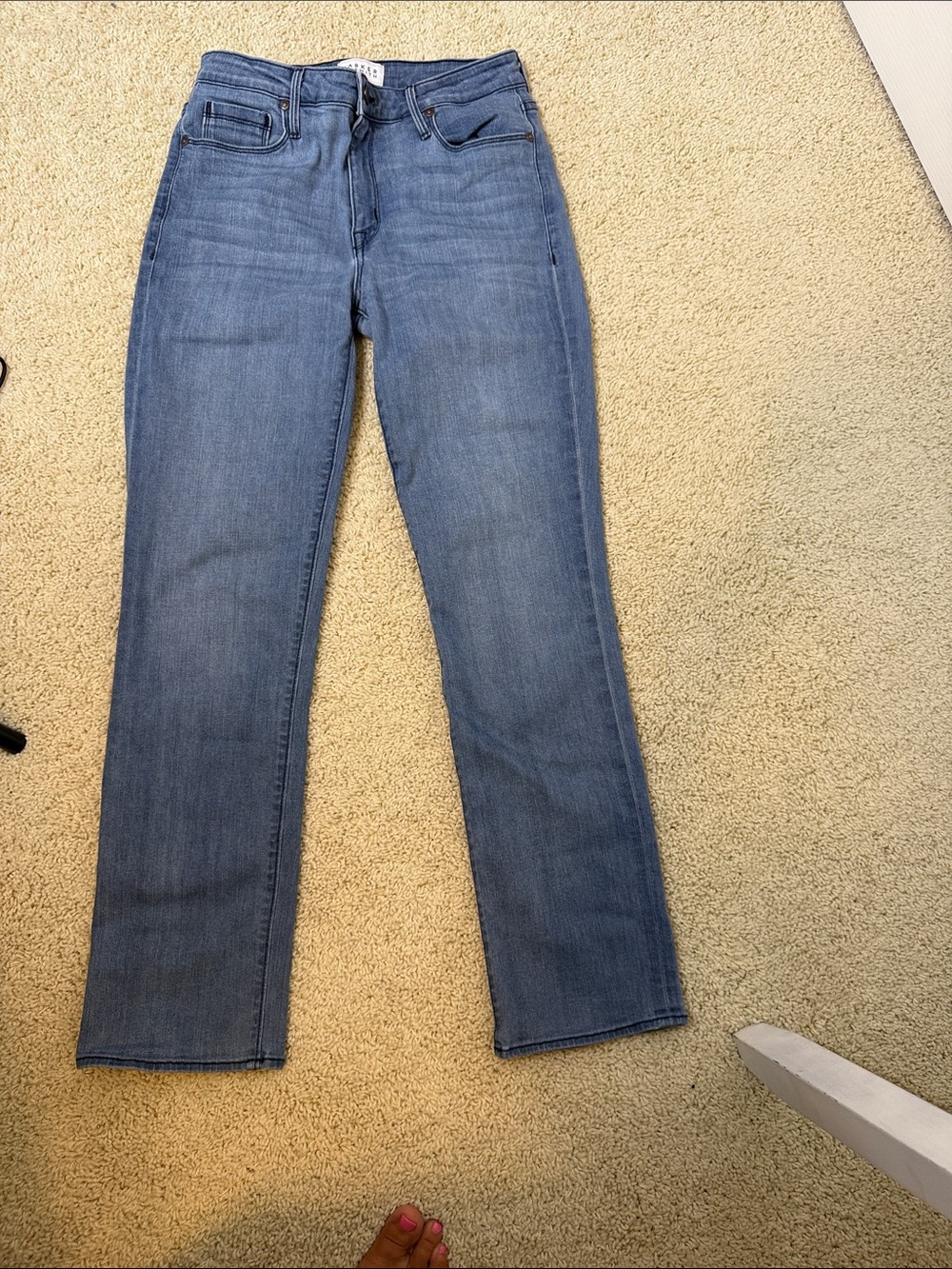 PARKER SMITH Women's Straight Leg Jeans in Light Blue Wash